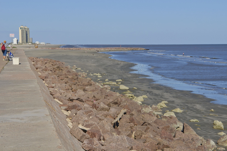 The island Seawall.